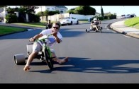 Epic tricycle drifting