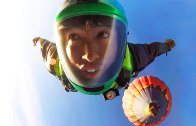 Wingsuit Sky dive with GoPro 4 from Air Balloon
