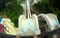 Steep waterslide filmed with GoPro