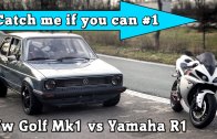 Yamaha R1 vs VW Golf Mk1
