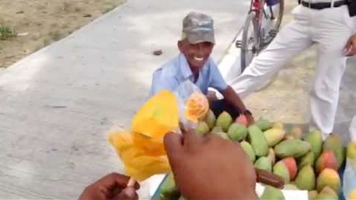 Mango cutting skills