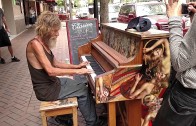 Homeless guy plays the piano