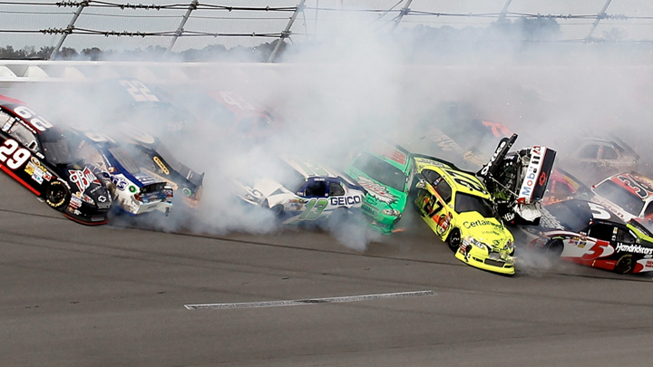 Nasty NASCAR crash