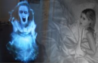 Scary hologram prank
