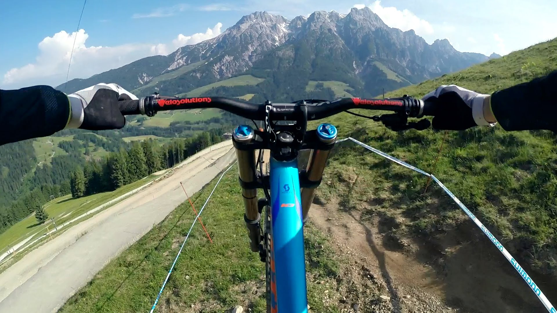 Crazy POV downhill ride