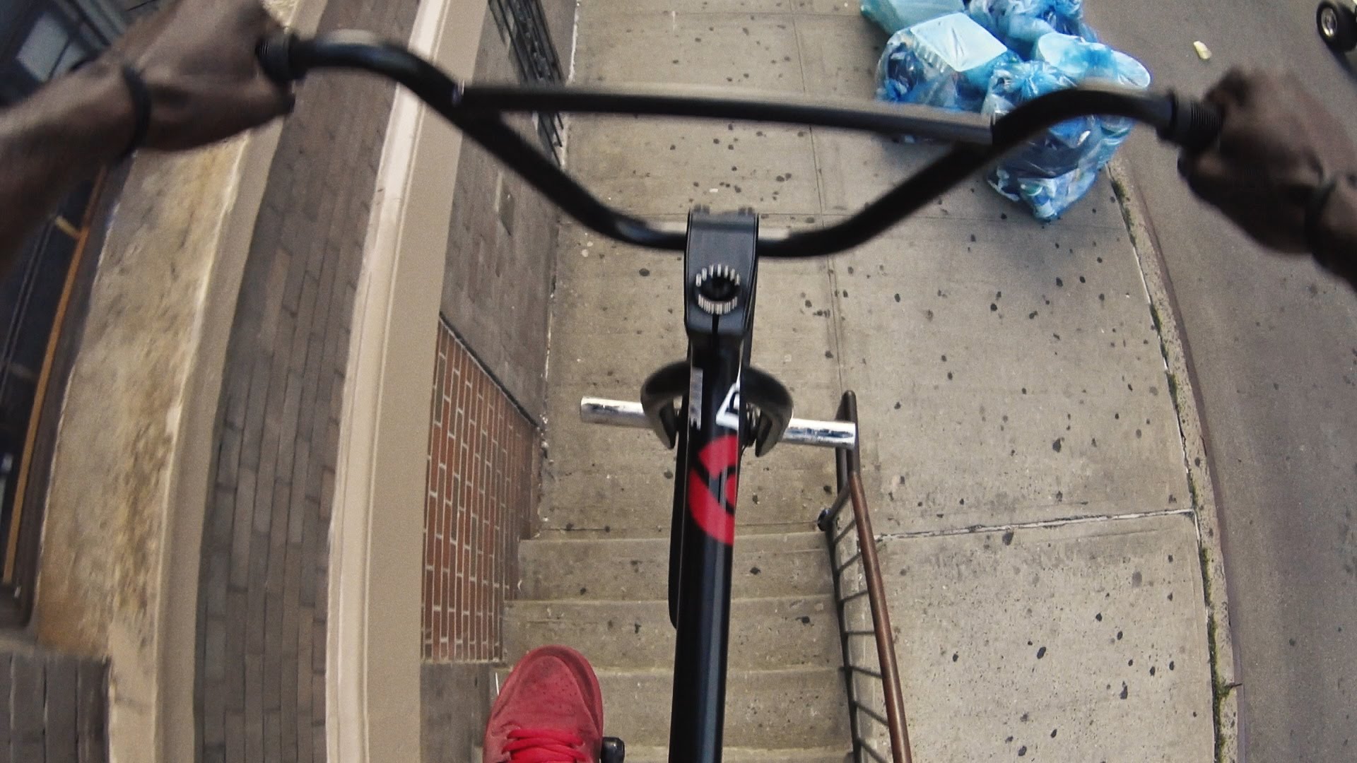 POV bike ride in New York City