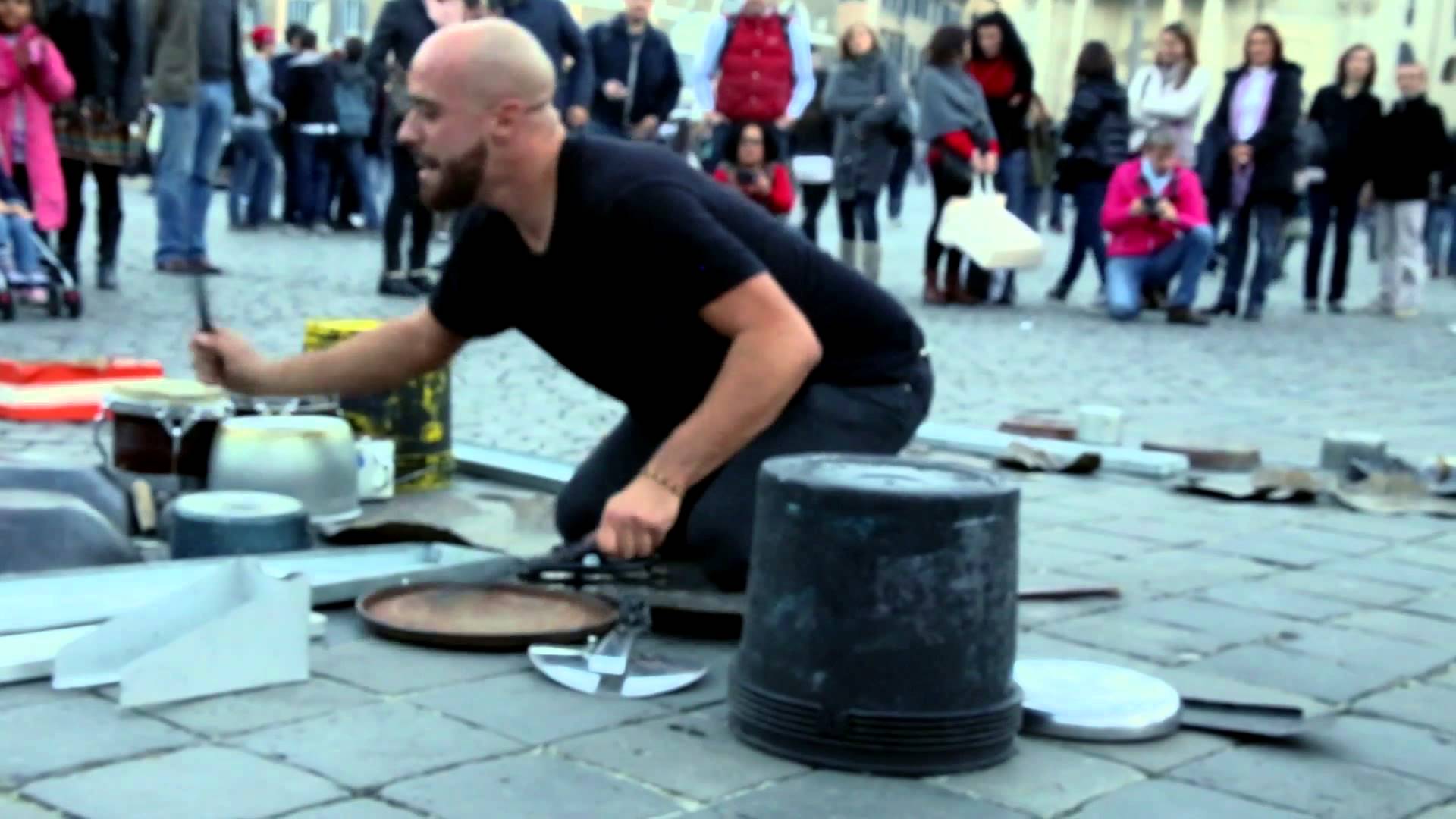 Rave street performer
