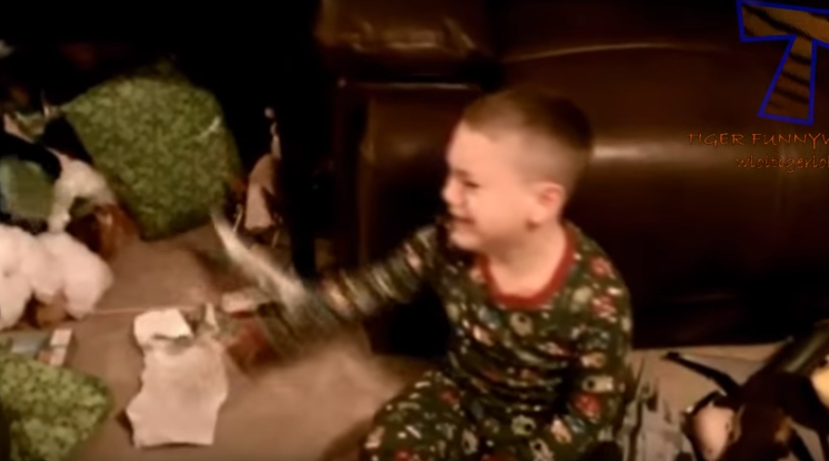 Kids reacting to presents