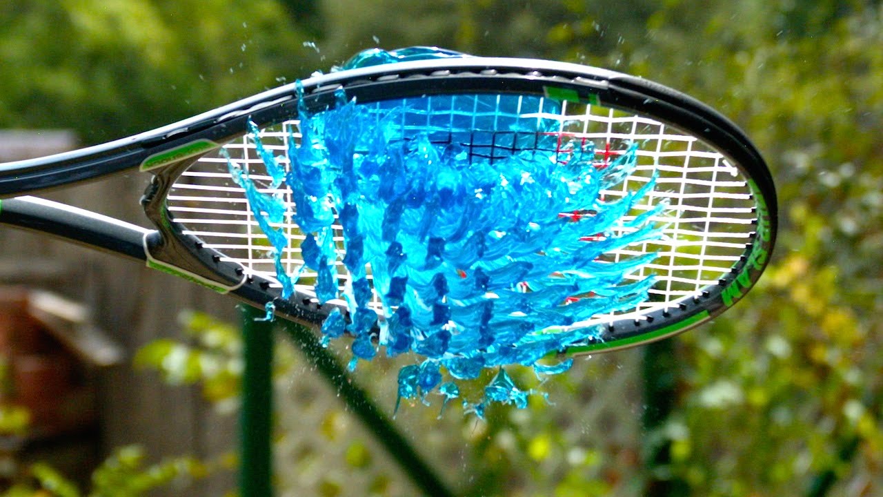 Slow motion jelly tennis