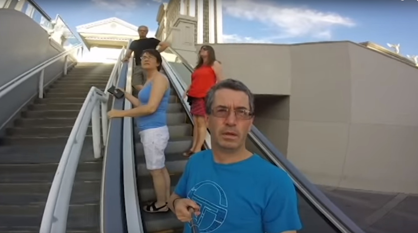 Dad points GoPro the wrong way in Vegas