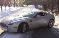 Aston Martin vs snow