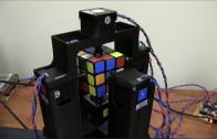 Fast Rubik’s cube solving robot