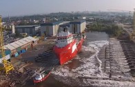 Witness huge ship launches compilation