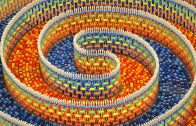 Amazing domino spiral