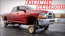 Ridiculously tiny wheels on this truck