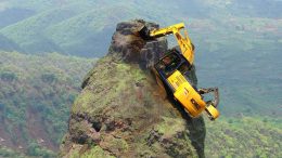 Skilled Workers Operating Heavy Machinery