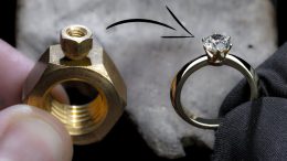 Turning 2 Hex Nuts into a Diamond Ring