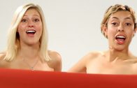 Women BFFs see each other naked